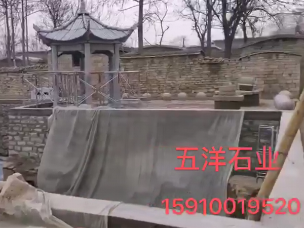 五洋石雕-石亭子，长廊，喷泉，石栏杆等正常生产